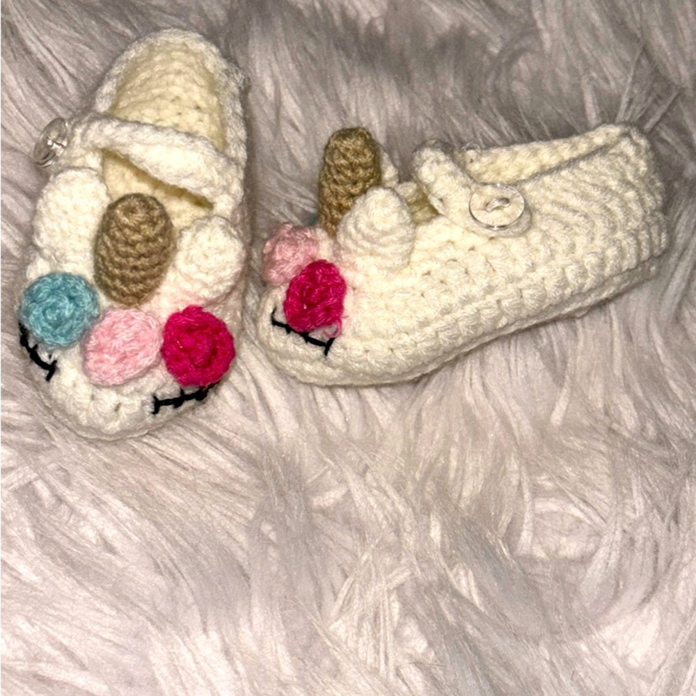 Handmade newborn shoes